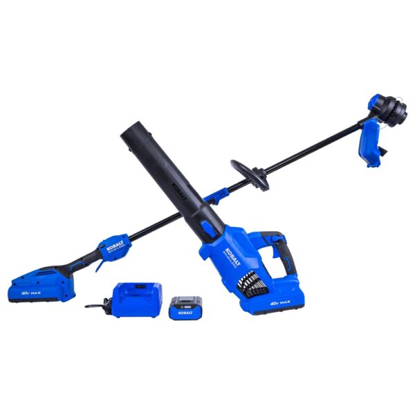 Kobalt Gen4 40-volt Cordless Battery String Trimmer and Leaf Blower Combo Kit 4 Ah (Battery & Charger Included) - Image 5