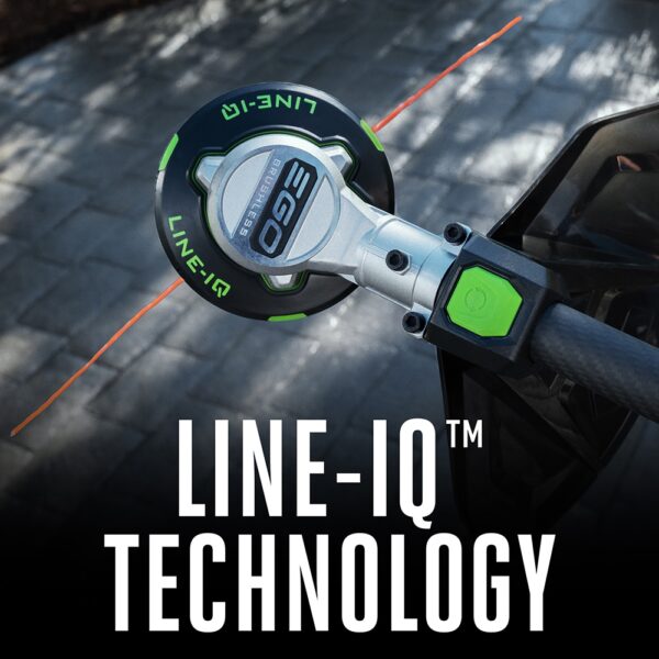 EGO POWER + POWERLOAD with LINE IQ 56-volt 16-in Telescopic Shaft Battery String Trimmer 4 Ah (Battery and Charger Included) - Image 3