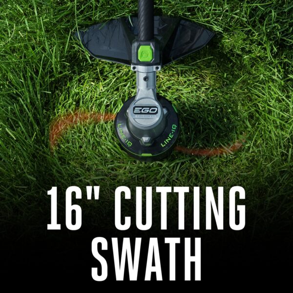 EGO POWER + POWERLOAD with LINE IQ 56-volt 16-in Telescopic Shaft Battery String Trimmer 4 Ah (Battery and Charger Included) - Image 7