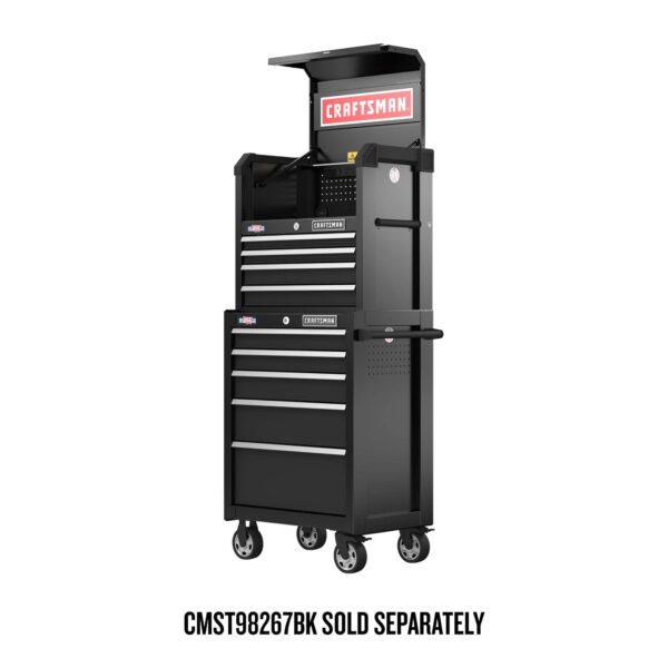 CRAFTSMAN 2000 Series 26.5-Inches W x 37.5-Inches H 5 -Drawer Steel Rolling Tool Cabinet ( Black ) - Image 4