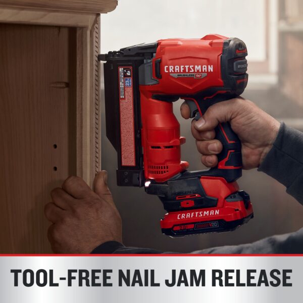 CRAFTSMAN V20 Brushless RP 1-3/8-in 23 -Gauge Cordless - Image 4