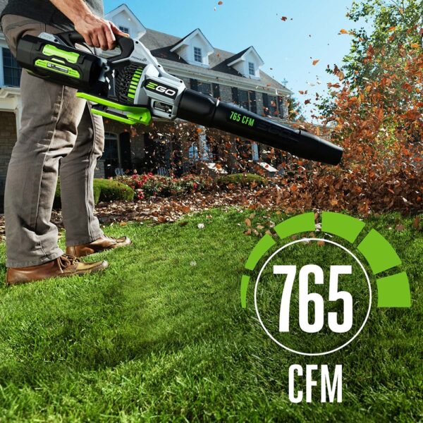 EGO 56-volt 765-CFM 200-MPH Battery Handheld Leaf Blower 5 Ah (Battery and Charger Included) - Image 4