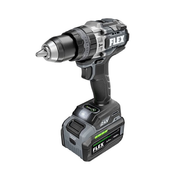 FLEX 1/2-in 24-volt Variable Speed Brushless Cordless Hammer Drill 1 -Batteries - Image 2