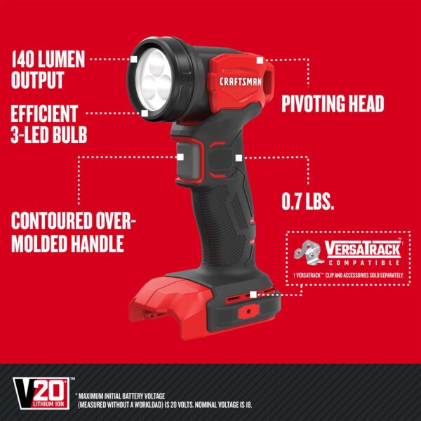 CRAFTSMAN 20-volt Max 6-Tool Power Tool Combo Kit with Soft Case (2-Batteries and Charger Included) - Image 5