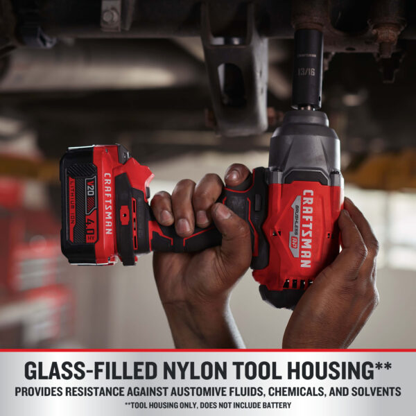 CRAFTSMAN V20 RP 20-volt Max Variable Speed Brushless 1/2-in Drive Cordless Impact Wrench ( Battery Included ) - Image 7