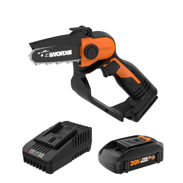 WORX Power Share 20-volt 5-in Battery 2 Ah Chainsaw (Battery and Charger Included) - Image 5
