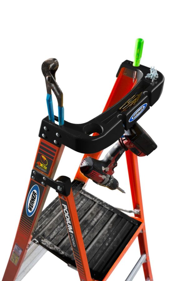 Werner PDIA00 12.0-Feet ( 16.0-Feet Reach Height ) Fiberglass Type 1A - 300 lbs. Load Capacity Podium ladder - Image 4
