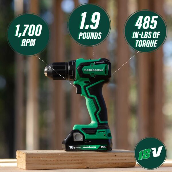 Metabo HPT 18-volt 2-Tool Brushless Power Tool Combo Kit with Soft Case (2-Batteries Included and Charger Included) - Image 2