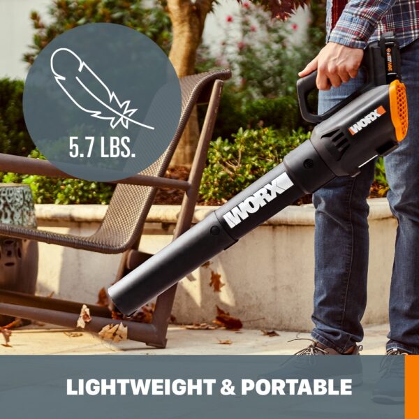 WORX Power Share 20-volt Max Cordless Battery String Trimmer and Leaf Blower Combo Kit 2 Ah (Battery & Charger Included) - Image 9