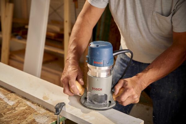 Bosch 1/4-in and 1/2-in 12.0000 -Amp 2.25 -HP Variable Speed Combo Fixed/Plunge Router Hard case - Image 8