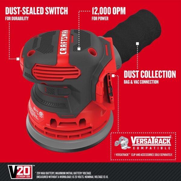 CRAFTSMAN V20 20-volt Max 8-Tool Power Tool Combo Kit with Soft Case (2-Batteries Included and Charger Included) - Image 9