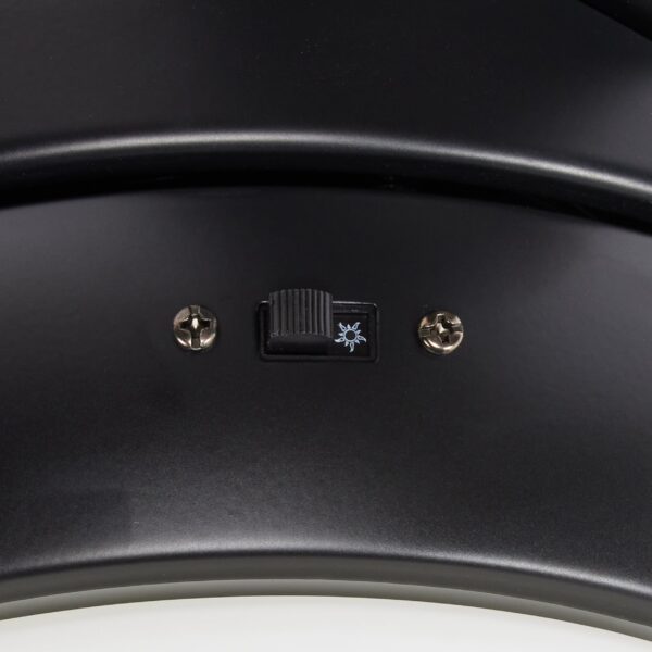 Harbor Breeze Mazon 44-Inches Matte Black with Black/Driftwood Blades Integrated LED Fixture Indoor Flush mount Standard Ceiling Fan With Light and Remote ( 3 -Blade) - Image 2