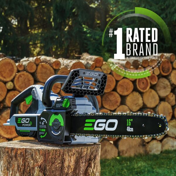 EGO POWER+ 56-volt 16-in Battery 4 Ah Chainsaw (Battery and Charger Included) - Image 2