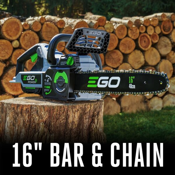 EGO POWER+ 56-volt 16-in Battery 4 Ah Chainsaw (Battery and Charger Included) - Image 3