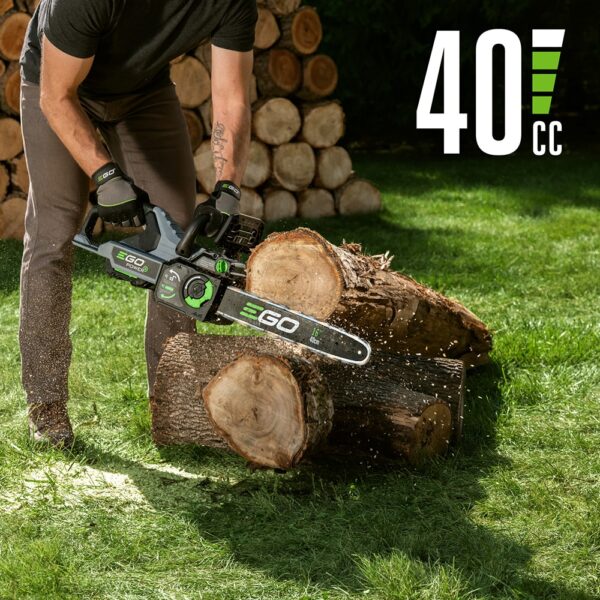 EGO POWER+ 56-volt 16-in Battery 4 Ah Chainsaw (Battery and Charger Included) - Image 4
