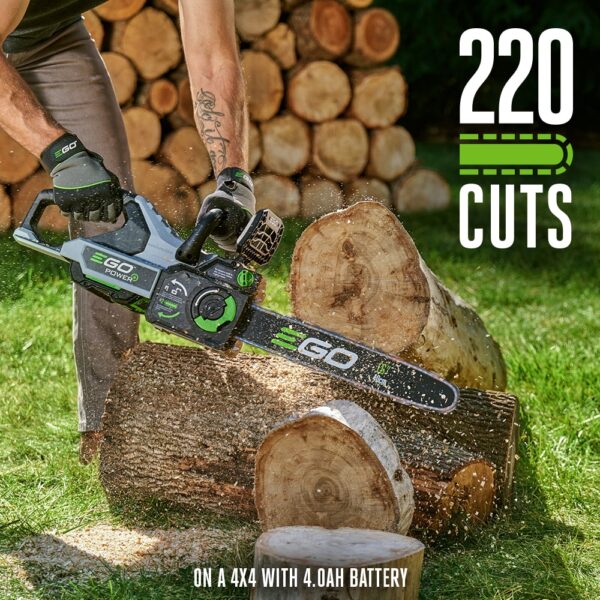 EGO POWER+ 56-volt 16-in Battery 4 Ah Chainsaw (Battery and Charger Included) - Image 5