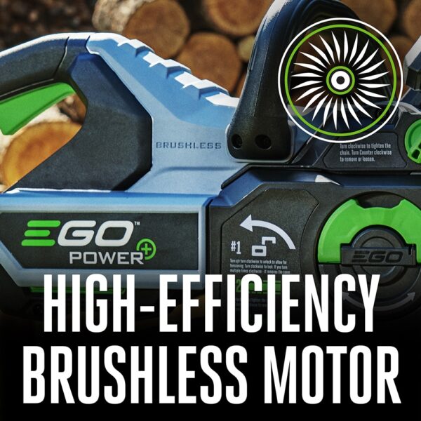 EGO POWER+ 56-volt 16-in Battery 4 Ah Chainsaw (Battery and Charger Included) - Image 7
