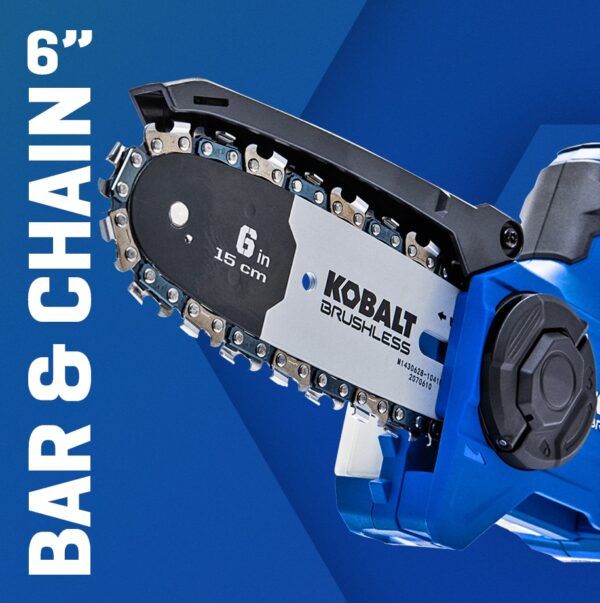 Kobalt 24-volt 6-in Battery 2 Ah Chainsaw (Battery and Charger Included) - Image 6