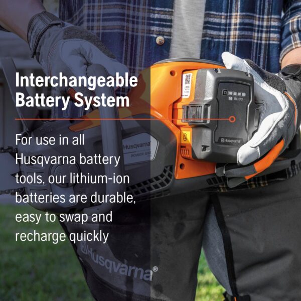 Husqvarna Power Axe 350i 40-volt 18-in Battery 7.5 Ah Chainsaw (Battery and Charger Included) - Image 7