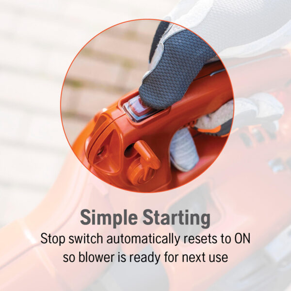 Husqvarna 125B 28-cc 2-cycle 470-CFM 170-MPH Gas Handheld Leaf Blower - Image 8