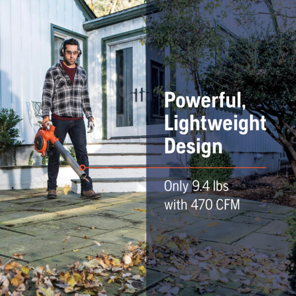 Husqvarna 125B 28-cc 2-cycle 470-CFM 170-MPH Gas Handheld Leaf Blower - Image 7
