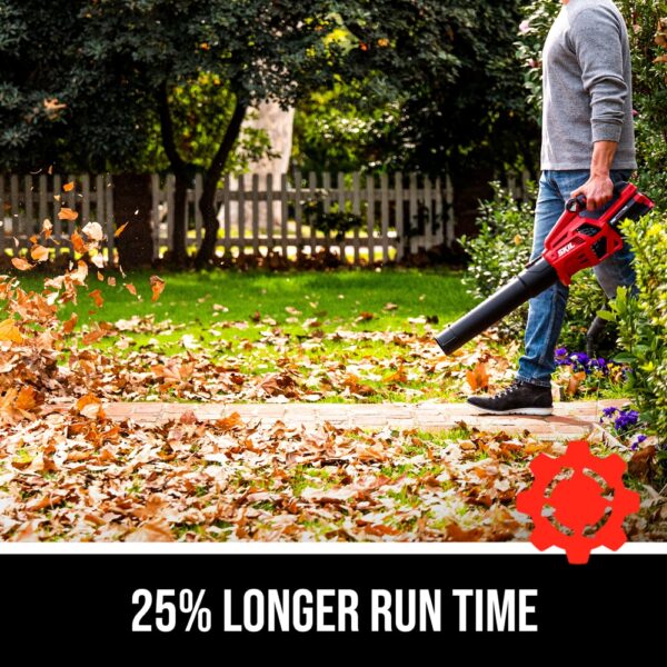 SKIL PWR CORE 40-volt 530-CFM 120-MPH Battery Handheld Leaf Blower 2.5 Ah (Battery and Charger Included) - Image 3