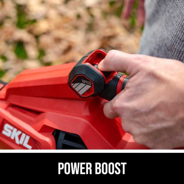 SKIL PWR CORE 40-volt 530-CFM 120-MPH Battery Handheld Leaf Blower 2.5 Ah (Battery and Charger Included) - Image 6