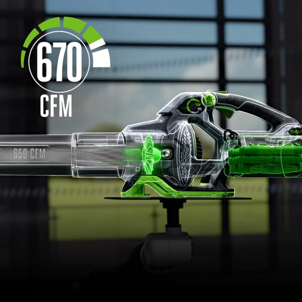 EGO POWER+ 56-volt 670-CFM 180-MPH Battery Handheld Leaf Blower 4 Ah (Battery and Charger Included) - Image 3