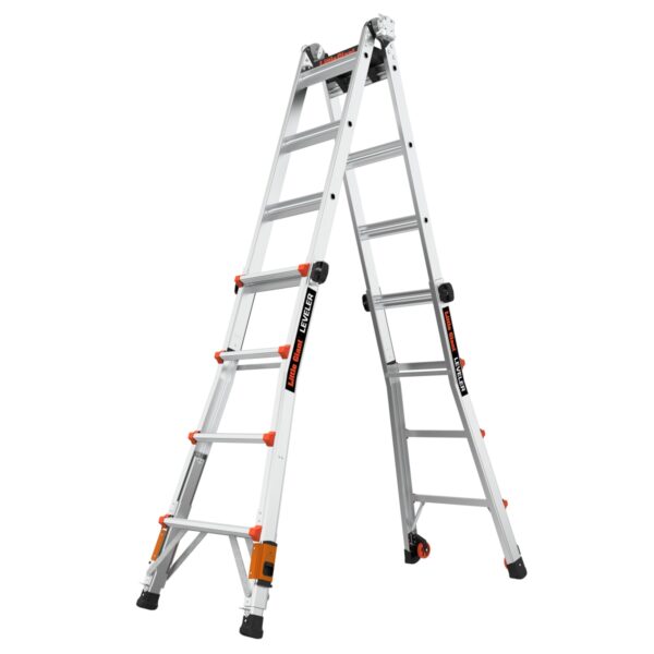 Little Giant Ladders Leveler 2.0 M17 with Leg Levelers 18-Feet Reach Type 1A - 300 lbs. Load Capacity Telescoping Multi-Position Ladder - Image 5
