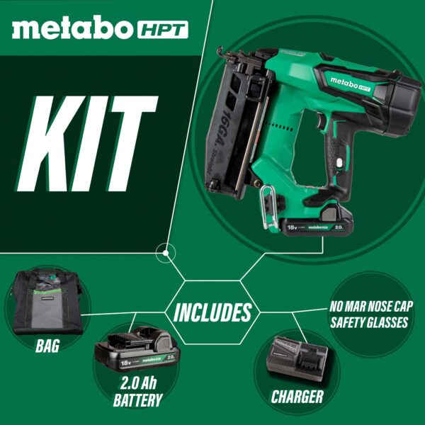 Metabo HPT 2-1/2-in 16 -Gauge Cordless Straight Finish Nailer ( Battery Included ) - Image 3