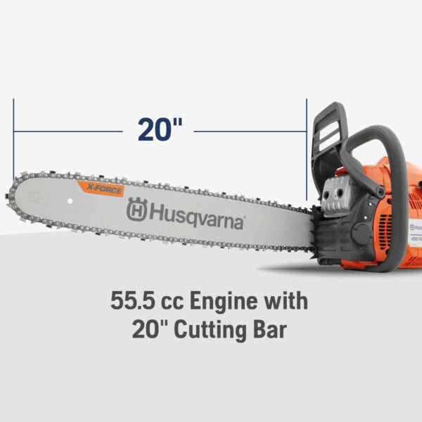 Husqvarna 455 Rancher 55.5-cc 2-cycle 20-in Gas Chainsaw - Image 2