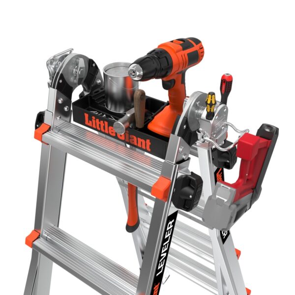 Little Giant Ladders Leveler 2.0 M26 with Leg Levelers 25.1-Feet Reach Type 1A - 300 lbs. Load Capacity Telescoping Multi-Position Ladder - Image 9