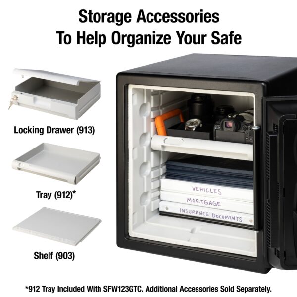 SentrySafe 1.2-cu ft Fireproof and Waterproof Home Safe with Electronic/Keypad Lock - Image 6