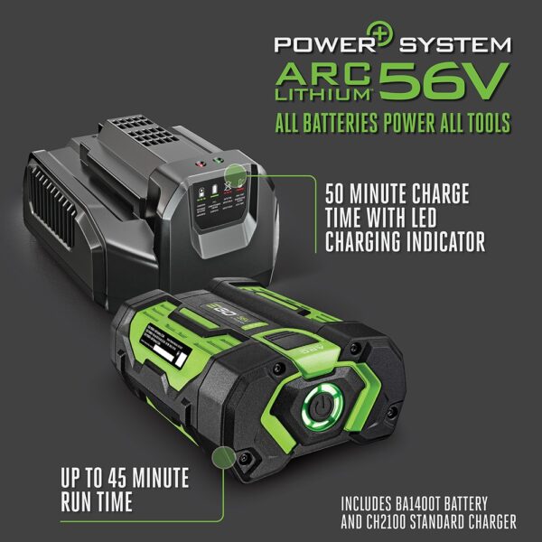 EGO POWERLOAD 56-volt 15-in Telescopic Shaft Battery String Trimmer 2.5 Ah (Battery and Charger Included) - Image 8
