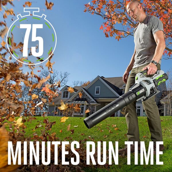EGO POWER+ 56-volt 530-CFM 110-MPH Battery Handheld Leaf Blower 2.5 Ah (Battery and Charger Included) - Image 5