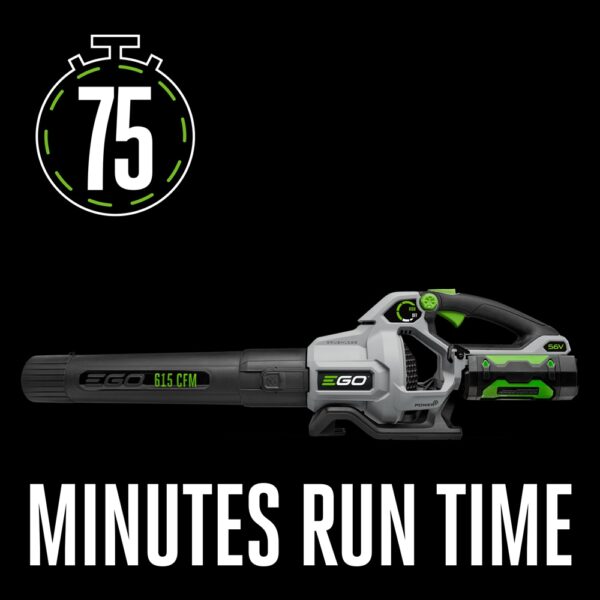 EGO POWER+ 56-volt 615-CFM 170-MPH Battery Handheld Leaf Blower 2.5 Ah (Battery and Charger Included) - Image 5