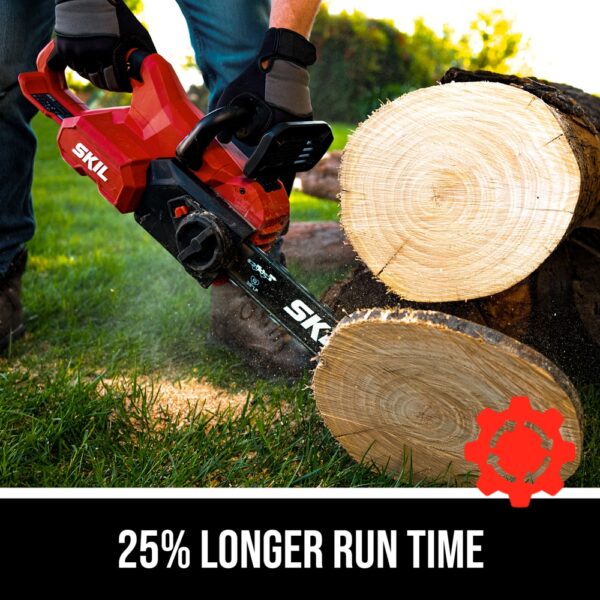 SKIL 40-volt 14-in Battery 2.5 Ah Chainsaw (Battery and Charger Included) - Image 4