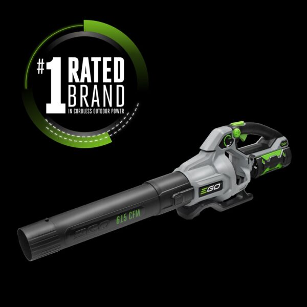 EGO POWER+ 56-volt 615-CFM 170-MPH Battery Handheld Leaf Blower 2.5 Ah (Battery and Charger Included) - Image 3