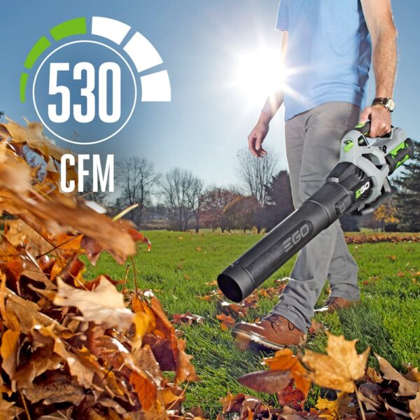 EGO POWER+ 56-volt 530-CFM 110-MPH Battery Handheld Leaf Blower 2.5 Ah (Battery and Charger Included) - Image 4
