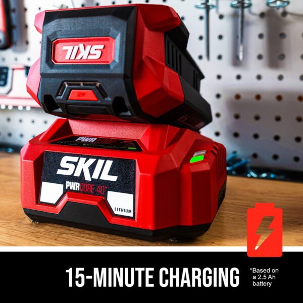 SKIL PWR CORE 40-volt 10-in 2.5 Ah Pole Saw (Battery and Charger Included) - Image 5
