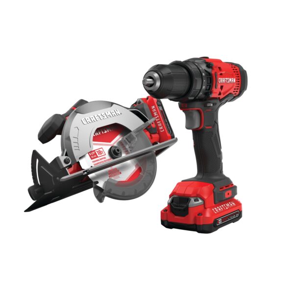 CRAFTSMAN V20 20-volt Max 2-Tool Power Tool Combo Kit (2-Batteries and Charger Included)