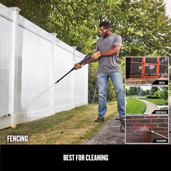 CRAFTSMAN 1900 PSI 1.2-GPM Cold Water Electric Pressure Washer with 3 Spray Tips - Image 6