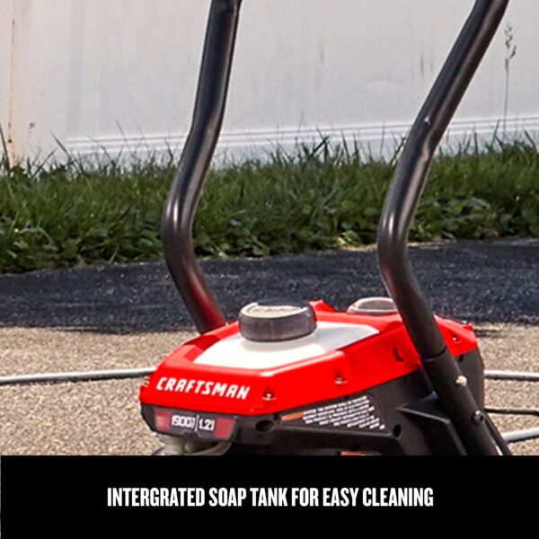 CRAFTSMAN 1900 PSI 1.2-GPM Cold Water Electric Pressure Washer with 3 Spray Tips - Image 5