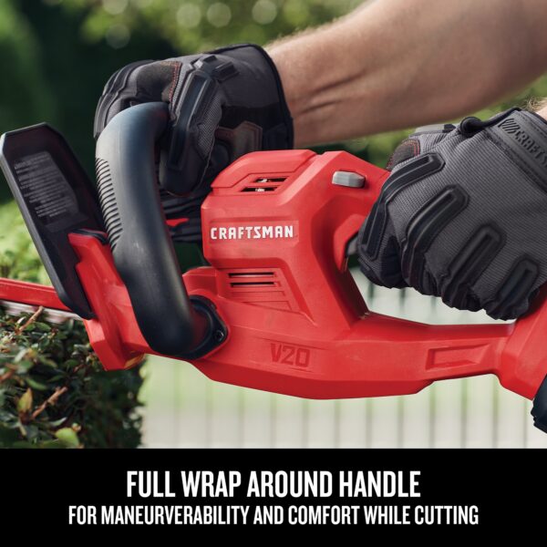 CRAFTSMAN V20 20-volt Max 20-in Battery Hedge Trimmer 1.5 Ah (Battery and Charger Included) - Image 5