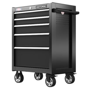 CRAFTSMAN 2000 Series 26.5-Inches W x 37.5-Inches H 5 -Drawer Steel Rolling Tool Cabinet ( Black )