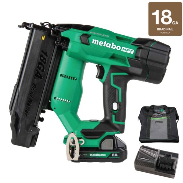 Metabo HPT MultiVolt 2-in 18 -Gauge Cordless Brad Nailer ( Battery Included )