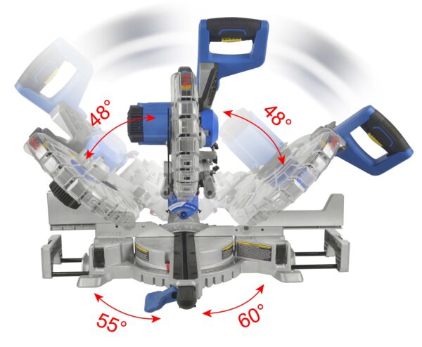 Kobalt Compact 10-in 15-Amps Dual Bevel Sliding Compound Corded Miter Saw - Image 2