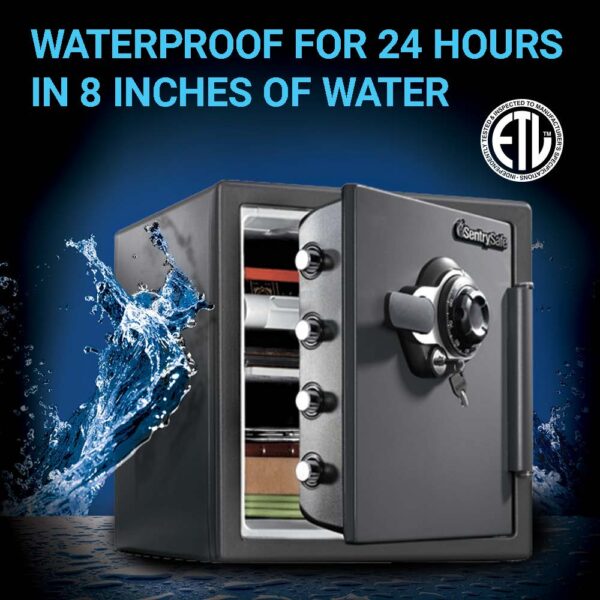 SentrySafe 1.2-cu ft Fireproof and Waterproof Floor Safe with Combination Lock - Image 4