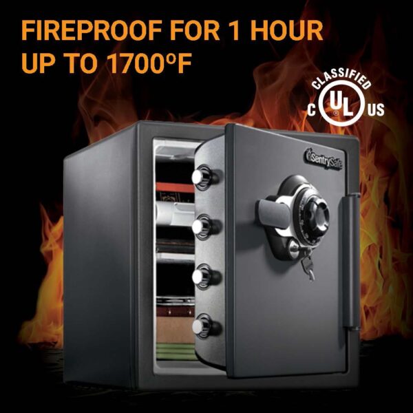 SentrySafe 1.2-cu ft Fireproof and Waterproof Floor Safe with Combination Lock - Image 3