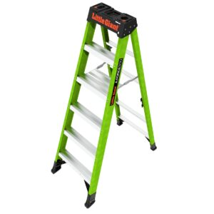 Little Giant Ladders A-Force300 6-Feet ( 10.3-Feet Reach Height ) Fiberglass Type 1A - 300 lbs. Load Capacity Step ladder